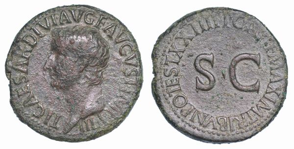 TIBERIO, 14-37. Asse, anni 22-23.  - Asta Numismatica - Associazione Nazionale - Case d'Asta italiane