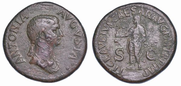 ANTONIA (madre di Claudio), 36 a.C. - 37 d.C. Sesterzio.  - Asta Numismatica - Associazione Nazionale - Case d'Asta italiane