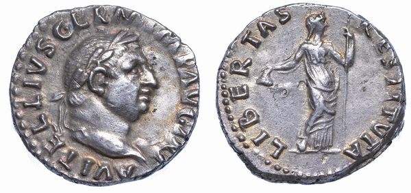 VITELLIO, APRILE-DICEMBRE 69. Denario.  - Asta Numismatica - Associazione Nazionale - Case d'Asta italiane