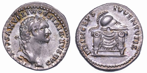 DOMIZIANO (Cesare). Denario, anni 80-81.  - Asta Numismatica - Associazione Nazionale - Case d'Asta italiane