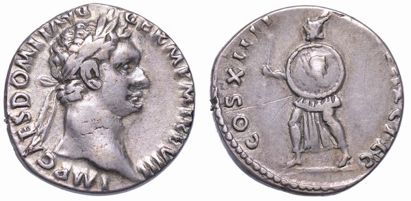 DOMIZIANO, 81-96. Denario. Proclamazione dei Giochi Secolari.  - Asta Numismatica - Associazione Nazionale - Case d'Asta italiane