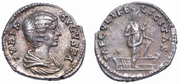 GIULIA DOMNA (moglie di Settimio Severo), 193-217. Denario. Laodicea.  - Asta Numismatica - Associazione Nazionale - Case d'Asta italiane