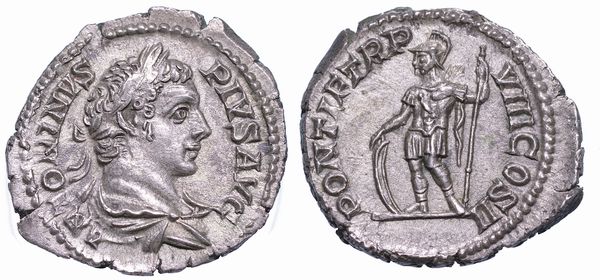 CARACALLA, 198-217. Denario, anno 206.  - Asta Numismatica - Associazione Nazionale - Case d'Asta italiane