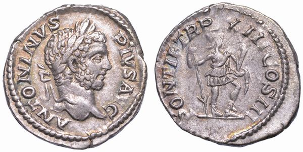 CARACALLA, 198-217. Denario, anni 210-213.  - Asta Numismatica - Associazione Nazionale - Case d'Asta italiane