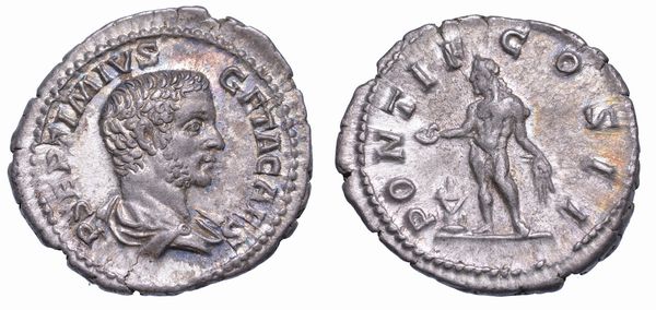 GETA (Cesare), 198-209. Denario, anno 208. Roma.  - Asta Numismatica - Associazione Nazionale - Case d'Asta italiane