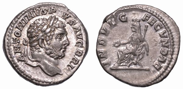 CARACALLA, 198-217. Denario, anni 210-213. Roma.  - Asta Numismatica - Associazione Nazionale - Case d'Asta italiane