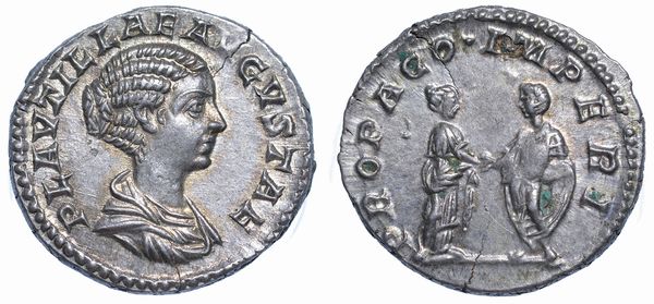 PLAUTILLA (moglie di Caracalla), 202-205. Denario.  - Asta Numismatica - Associazione Nazionale - Case d'Asta italiane