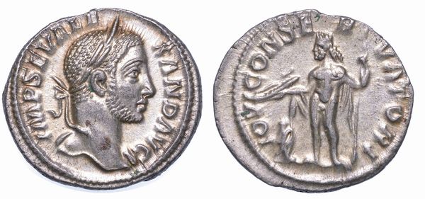 ALESSANDRO SEVERO, 222-235. Denario. Roma.  - Asta Numismatica - Associazione Nazionale - Case d'Asta italiane