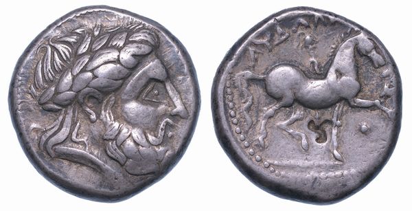 IMITAZIONI CELTICHE DEL DANUBIO. Tetradracma, III-II sec. a.C.  - Asta Numismatica - Associazione Nazionale - Case d'Asta italiane