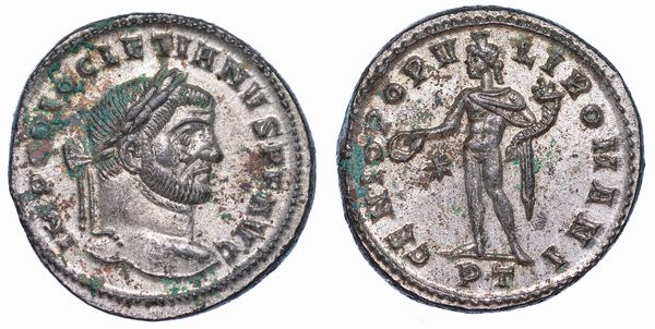 DIOCLEZIANO, 284-305. Follis, anni 296-297. Ticinum.  - Asta Numismatica - Associazione Nazionale - Case d'Asta italiane