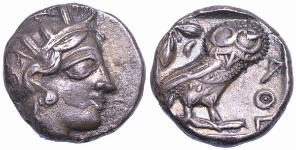 ATTICA - ATENE. Tetradracma, dopo il 449 a.C.  - Asta Numismatica - Associazione Nazionale - Case d'Asta italiane