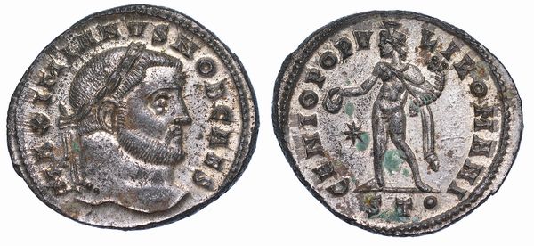 GALERIO MASSIMIANO (Cesare), 293-305. Follis, anni 298-299. Ticinum.  - Asta Numismatica - Associazione Nazionale - Case d'Asta italiane