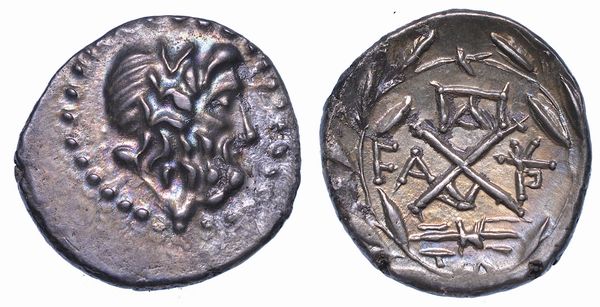 ACAIA - LEGA ACHEA. Triobolo, anni 88-30 a.C. Elis.  - Asta Numismatica - Associazione Nazionale - Case d'Asta italiane