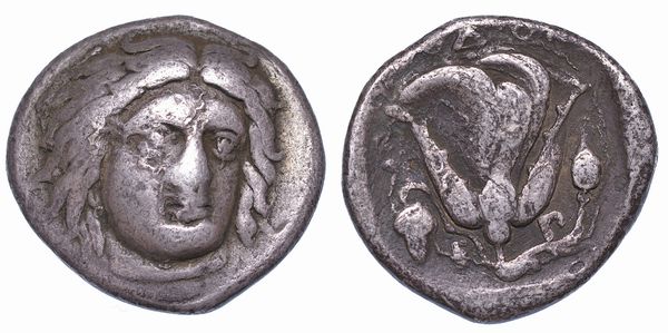 ISOLE DELLA CARIA - RODI. Didracma, 400-333 a.C.  - Asta Numismatica - Associazione Nazionale - Case d'Asta italiane