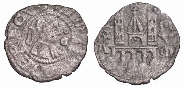 BERGAMO. COMUNE, A NOME DI FEDERICO II, 1194-1250. Denaro planeto, anni 1270-1282.  - Asta Numismatica - Associazione Nazionale - Case d'Asta italiane