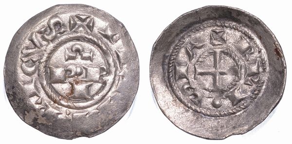 BRESCIA. COMUNE (1186-1254?). A NOME DI FEDERICO I, 1155-1190. Denaro scodellato.  - Asta Numismatica - Associazione Nazionale - Case d'Asta italiane