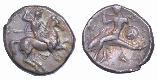 CALABRIA - TARANTO. Nomos, 315-302 a.C.  - Asta Numismatica - Associazione Nazionale - Case d'Asta italiane