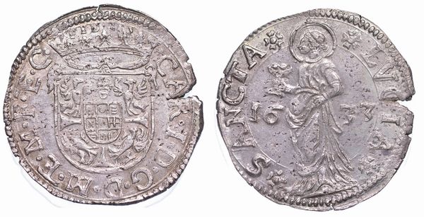 MANTOVA. CARLO I GONZAGA, 1627-1637. Lira 1633.  - Asta Numismatica - Associazione Nazionale - Case d'Asta italiane