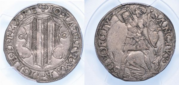 MESOCCO. GIAN GIACOMO TRIVULZIO, 1487-1518. Grosso da 6 soldi.  - Asta Numismatica - Associazione Nazionale - Case d'Asta italiane