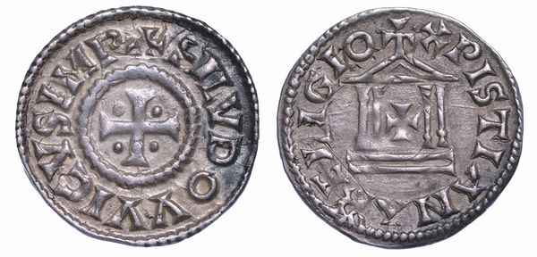 ZECCA INCERTA DELL'IMPERO. LUDOVICO II IMPERATORE E RE D'ITALIA, 844-875. Denaro.  - Asta Numismatica - Associazione Nazionale - Case d'Asta italiane