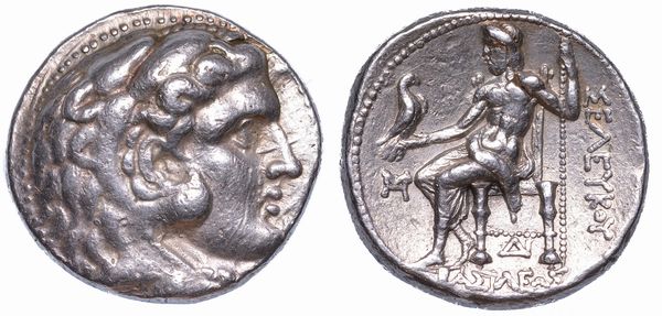 REGNO DI SIRIA. SELEUCO I NICATOR, 312-281 a.C. Tetradracma, anni 300-295 a.C. Seleucia.  - Asta Numismatica - Associazione Nazionale - Case d'Asta italiane