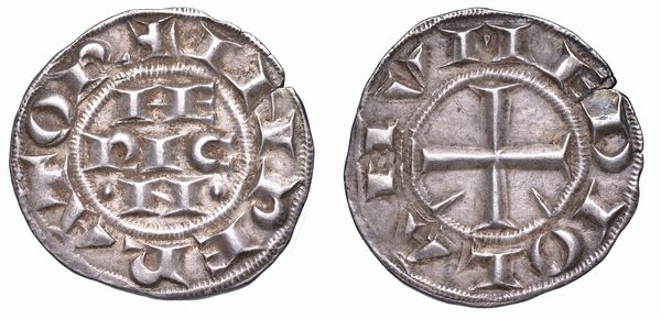 MILANO. ETA' COMUNALE, A NOME DI ENRICO IMPERATORE, XII-XIII SEC. Grosso da 6 denari imperiali.  - Asta Numismatica - Associazione Nazionale - Case d'Asta italiane