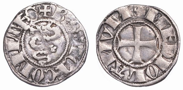 MILANO. BERNABO' E GALEAZZO II VISCONTI, 1354-1378. Sesino o mezzo soldo.  - Asta Numismatica - Associazione Nazionale - Case d'Asta italiane