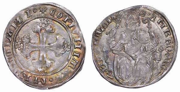 MILANO. REPUBBLICA AMBROSIANA, 1447-1450. Grosso.  - Asta Numismatica - Associazione Nazionale - Case d'Asta italiane