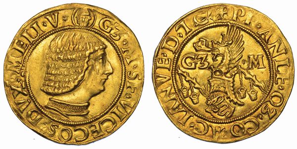 MILANO. GALEAZZO MARIA SFORZA, 1466-1476. Ducato (quarto tipo).  - Asta Numismatica - Associazione Nazionale - Case d'Asta italiane