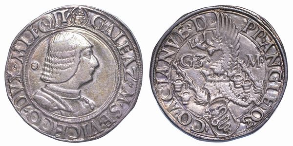 MILANO. GALEAZZO MARIA SFORZA, 1466-1476. Testone o lira.  - Asta Numismatica - Associazione Nazionale - Case d'Asta italiane