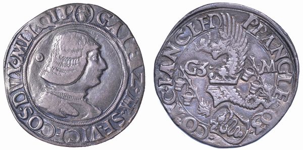 MILANO. GALEAZZO MARIA SFORZA, 1466-1476. Testone o lira.  - Asta Numismatica - Associazione Nazionale - Case d'Asta italiane