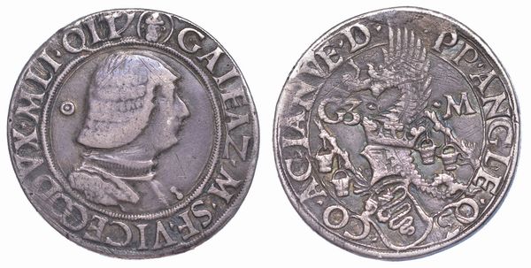 MILANO. GALEAZZO MARIA SFORZA, 1466-1476. Testone o lira.  - Asta Numismatica - Associazione Nazionale - Case d'Asta italiane