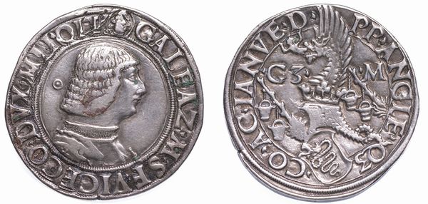 MILANO. GALEAZZO MARIA SFORZA, 1466-1476. Testone o lira.  - Asta Numismatica - Associazione Nazionale - Case d'Asta italiane