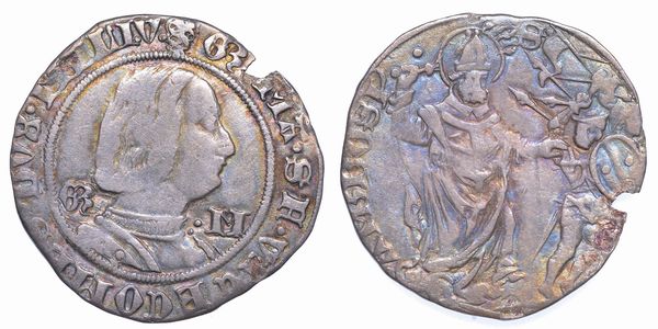 MILANO. GALEAZZO MARIA SFORZA, 1466-1476. Grosso da 4 soldi.  - Asta Numismatica - Associazione Nazionale - Case d'Asta italiane