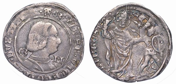 MILANO. GALEAZZO MARIA SFORZA, 1466-1476. Grosso da 4 soldi.  - Asta Numismatica - Associazione Nazionale - Case d'Asta italiane