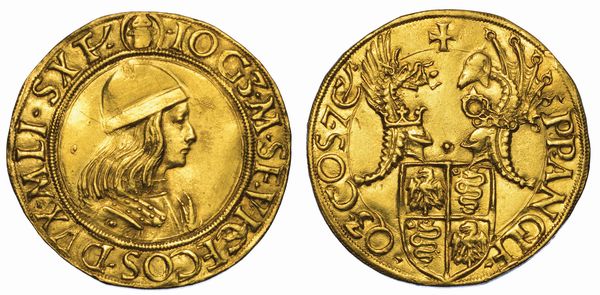 MILANO. GIAN GALEAZZO MARIA SFORZA, 1476-1494. Doppio ducato.  - Asta Numismatica - Associazione Nazionale - Case d'Asta italiane