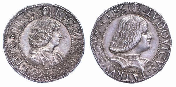 MILANO. GIAN GALEAZZO MARIA SFORZA - REGGENZA DI LUDOVICO MARIA SFORZA, 1480-1494. Testone.  - Asta Numismatica - Associazione Nazionale - Case d'Asta italiane