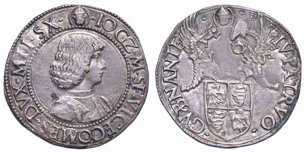 MILANO. GIAN GALEAZZO MARIA SFORZA, 1476-1494. Testone (o Grosso da 20 Soldi).  - Asta Numismatica - Associazione Nazionale - Case d'Asta italiane