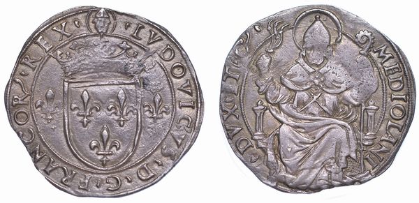 MILANO. LUDOVICO XII D'ORLEANS, 1500-1512. Grosso regale da 6 soldi.  - Asta Numismatica - Associazione Nazionale - Case d'Asta italiane