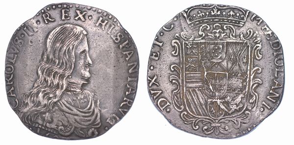 MILANO. CARLO II DI SPAGNA, 1665-1700. Filippo o Carlo 16(??).  - Asta Numismatica - Associazione Nazionale - Case d'Asta italiane