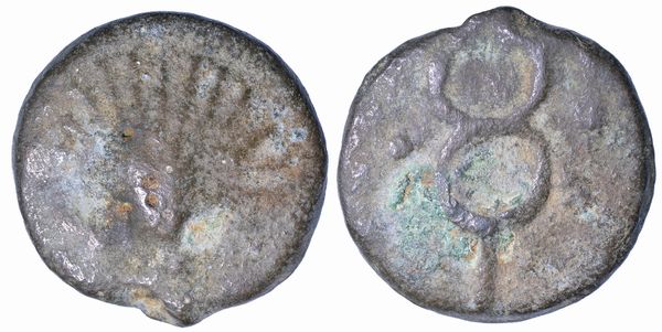 REPUBBLICA ROMANA. ANONIME. Aes Grave Sestante, circa anno 280 a.C. Roma.  - Asta Numismatica - Associazione Nazionale - Case d'Asta italiane