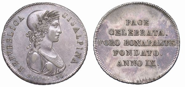 MILANO. REPUBBLICA CISALPINA, 1800-1802. 30 Soldi A. IX/1801.  - Asta Numismatica - Associazione Nazionale - Case d'Asta italiane