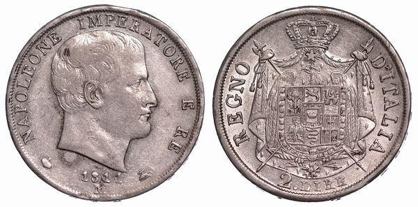 MILANO. NAPOLEONE I, 1805-1814. 2 Lire 1811.  - Asta Numismatica - Associazione Nazionale - Case d'Asta italiane