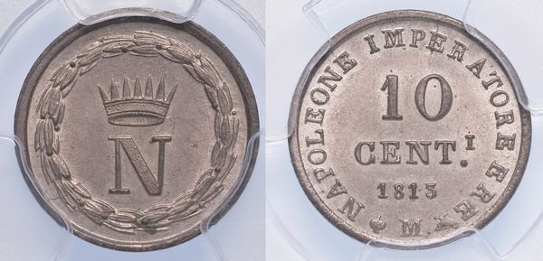 MILANO. NAPOLEONE I, 1805-1814. 10 centesimi 1813.  - Asta Numismatica - Associazione Nazionale - Case d'Asta italiane