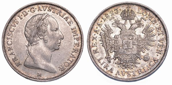 MILANO. FRANCESCO I D'ASBURGO-LORENA, 1815-1835. Lira Austriaca 1823.  - Asta Numismatica - Associazione Nazionale - Case d'Asta italiane