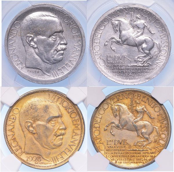 MILANO - VITTORIO EMANUELE III DI SAVOIA, 1900-1946. Lotto di 2 buoni.  - Asta Numismatica - Associazione Nazionale - Case d'Asta italiane