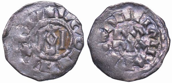 PAVIA. UGO e LOTARIO II, 931-947. Denaro.  - Asta Numismatica - Associazione Nazionale - Case d'Asta italiane