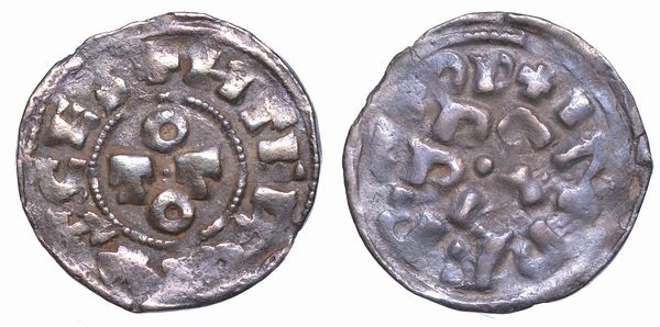 PAVIA. OTTONE III DI SASSONIA, 983-1002. Denaro.  - Asta Numismatica - Associazione Nazionale - Case d'Asta italiane