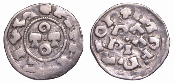 PAVIA. OTTONE III DI SASSONIA, 983-1002. Denaro.  - Asta Numismatica - Associazione Nazionale - Case d'Asta italiane