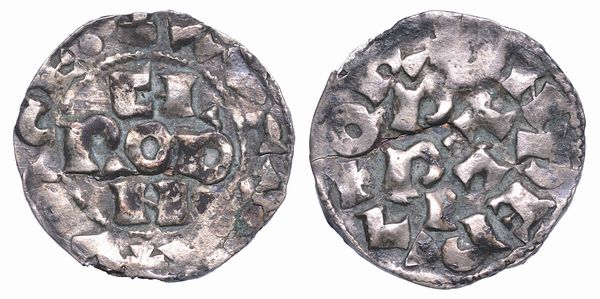 PAVIA. CORRADO I DI FRANCONIA, 1027-1039. Denaro.  - Asta Numismatica - Associazione Nazionale - Case d'Asta italiane